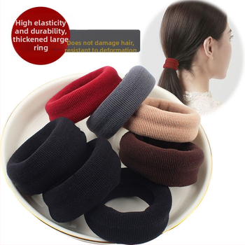 Elastična gumica za visoku repu — bezšivna, visoke elastičnosti, poliestersko vlakno, marka Unique Item, proljeće 2025, stil crtani, svježe i slatko