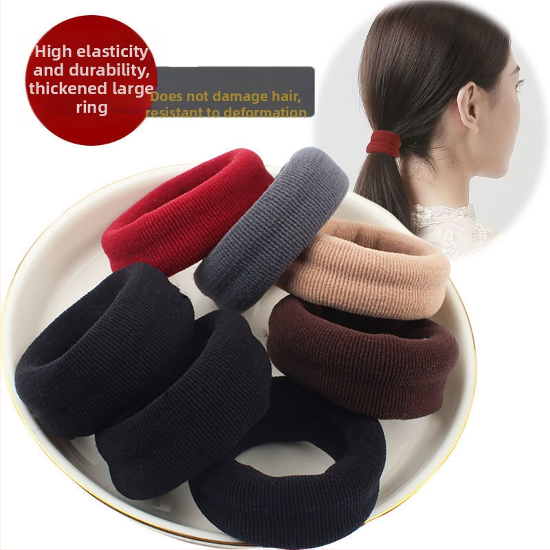 Кок за висока опашка — безшевна, еластична лента за коса, полиестер, марка Unique Item, пролет 2025, стил: карикатура, свеж и сладък