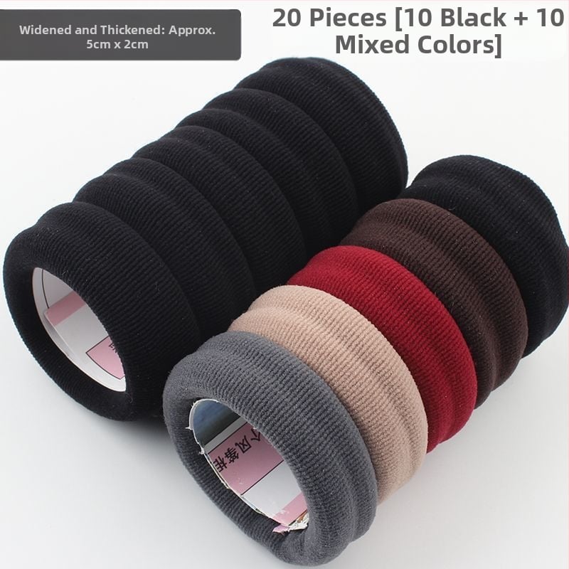 Elastična gumica za visoku repu — bezšivna, visoke elastičnosti, poliestersko vlakno, marka Unique Item, proljeće 2025, stil crtani, svježe i slatko