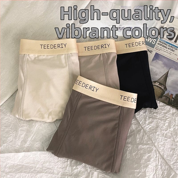 Vīriešu bezšuvju elpojošās bikses - ledus zīda viskozes audums, vidējā josta, kokvilnas oderes 91–95%, vasara