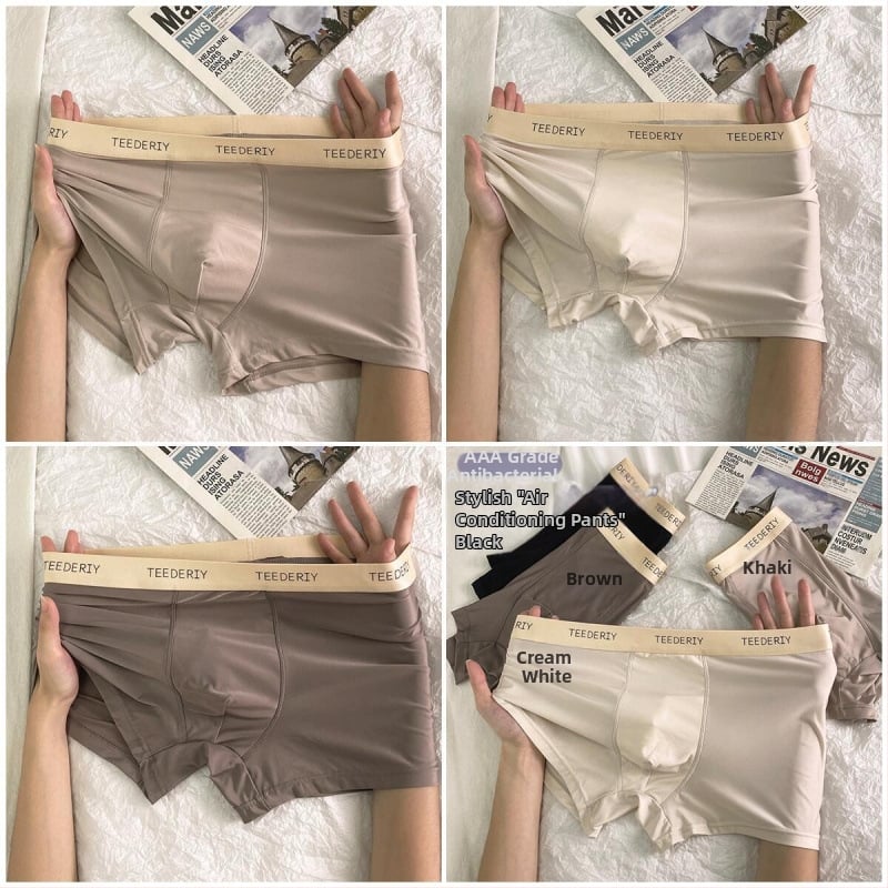 Vīriešu bezšuvju elpojošās bikses - ledus zīda viskozes audums, vidējā josta, kokvilnas oderes 91–95%, vasara