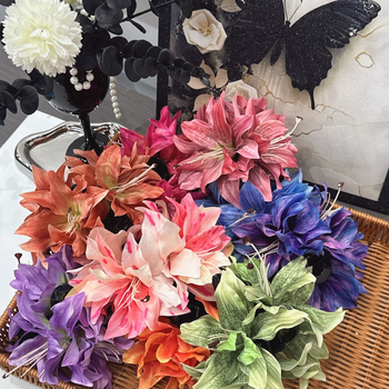 Matu aizdare - 3D lilijas zieds, 4 lilijas, roku darbs, fejas stils (Printed Lily)