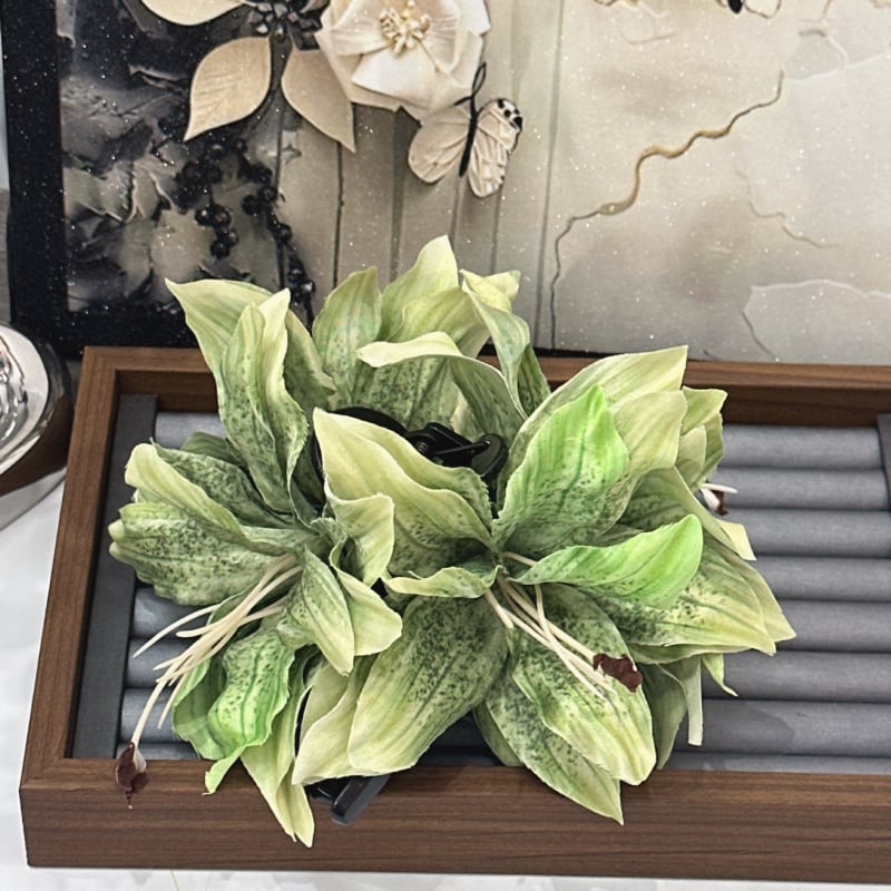 Matu aizdare - 3D lilijas zieds, 4 lilijas, roku darbs, fejas stils (Printed Lily)