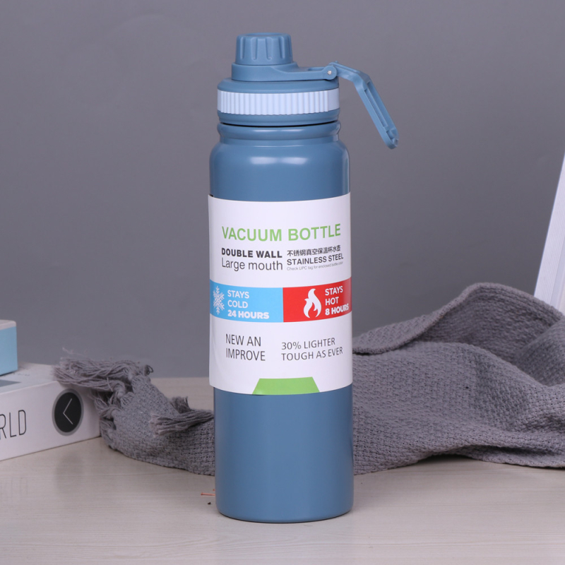 Izolēta termos krūze no 304 nerūsējošā tērauda – divslāņa, saglabā siltumu 12–24 stundas, pārnēsājams ārējais ūdens pudele auto, riteņbraukšana un pārgājieni, lāzera gravēšana pieejama