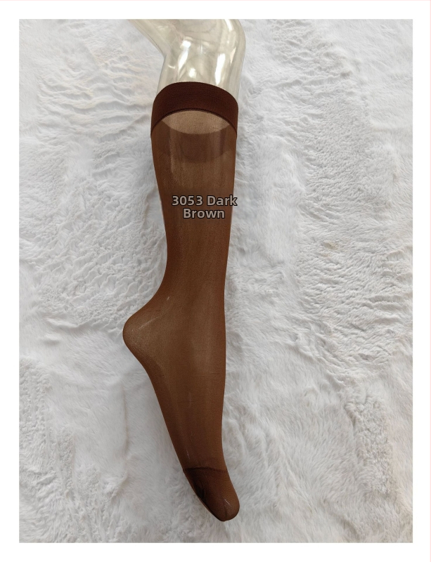 Мъжки чорапи до средно под коляното, нейлонови, едноцветни, тънък плат, 95–100% нейлон