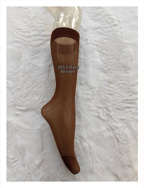 Мъжки чорапи до средно под коляното, нейлонови, едноцветни, тънък плат, 95–100% нейлон