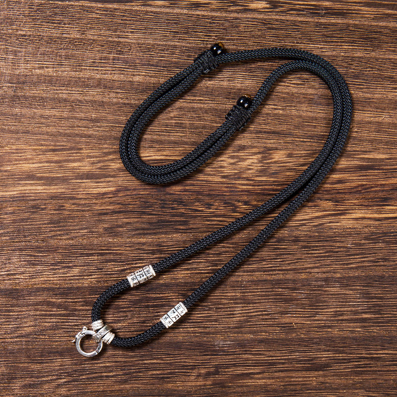 Unisex karoliai su pakabuku ir sagtimi Passepartout virviniu grandine