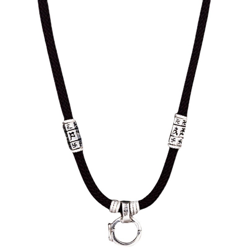 Unisex karoliai su pakabuku ir sagtimi Passepartout virviniu grandine