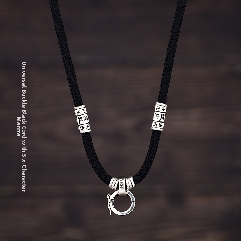 Unisex karoliai su pakabuku ir sagtimi Passepartout virviniu grandine