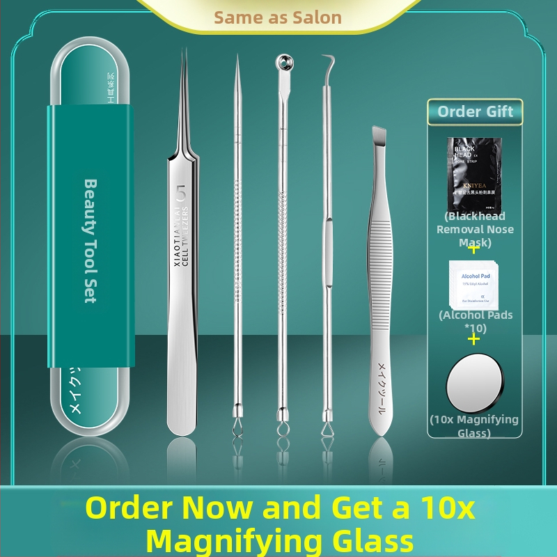 Σετ βελονών ακμής από ανοξείδωτο ατσάλι – εργαλεία ομορφιάς Little genius