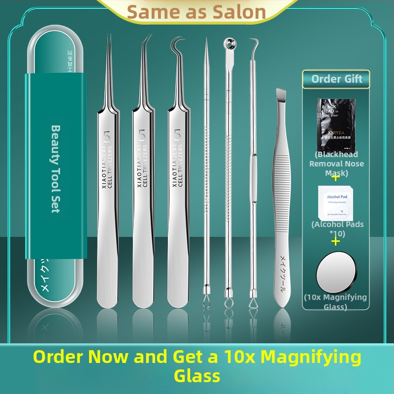 Σετ βελονών ακμής από ανοξείδωτο ατσάλι – εργαλεία ομορφιάς Little genius