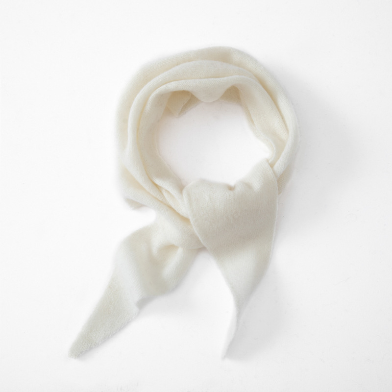 Șal triunghiular tricotat din cașmir pentru iarnă – cald, material: cașmir, metodă de tricotare: tricotat, sezon: iarnă, stil: șal pentru gât