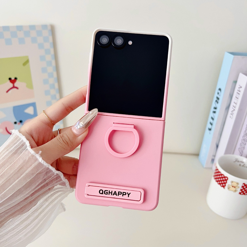 Samsung Z Flip aizsargkaste ar lielu loga gredzenu, reljefainā plēve, siltuma izkliede, kritiena aizsardzība