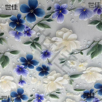 Kleita ķīniešu stilā ar 5D digitālo druku uz satīna-pamatu-silkas auduma, mīksta