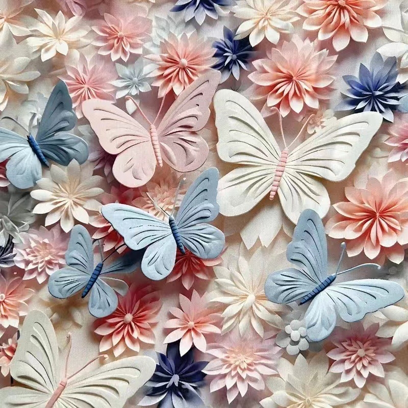 Kleita ķīniešu stilā ar 5D digitālo druku uz satīna-pamatu-silkas auduma, mīksta