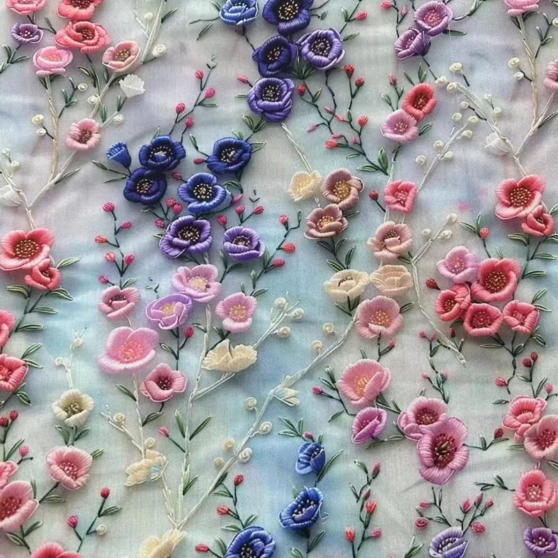 Kleita ķīniešu stilā ar 5D digitālo druku uz satīna-pamatu-silkas auduma, mīksta