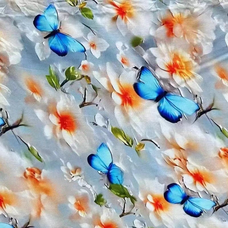 Kleita ķīniešu stilā ar 5D digitālo druku uz satīna-pamatu-silkas auduma, mīksta