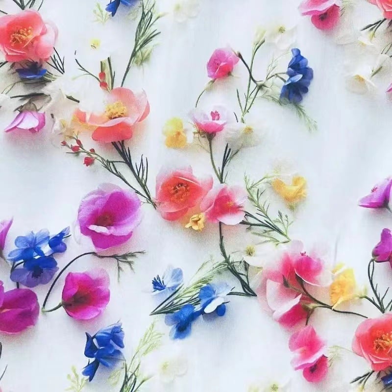 Kleita ķīniešu stilā ar 5D digitālo druku uz satīna-pamatu-silkas auduma, mīksta