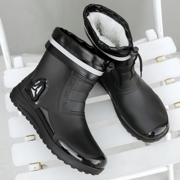 Muške kišne čizme s niskim gornjim dijelom, PVC gornji dio, gumeni đon, protuklizne, otporne na habanje