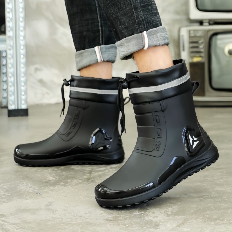 Muške kišne čizme s niskim gornjim dijelom, PVC gornji dio, gumeni đon, protuklizne, otporne na habanje