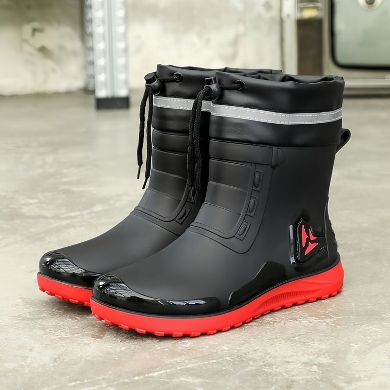 Muške kišne čizme s niskim gornjim dijelom, PVC gornji dio, gumeni đon, protuklizne, otporne na habanje