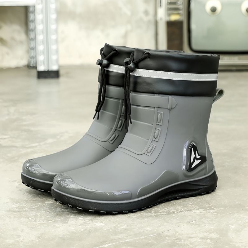 Muške kišne čizme s niskim gornjim dijelom, PVC gornji dio, gumeni đon, protuklizne, otporne na habanje