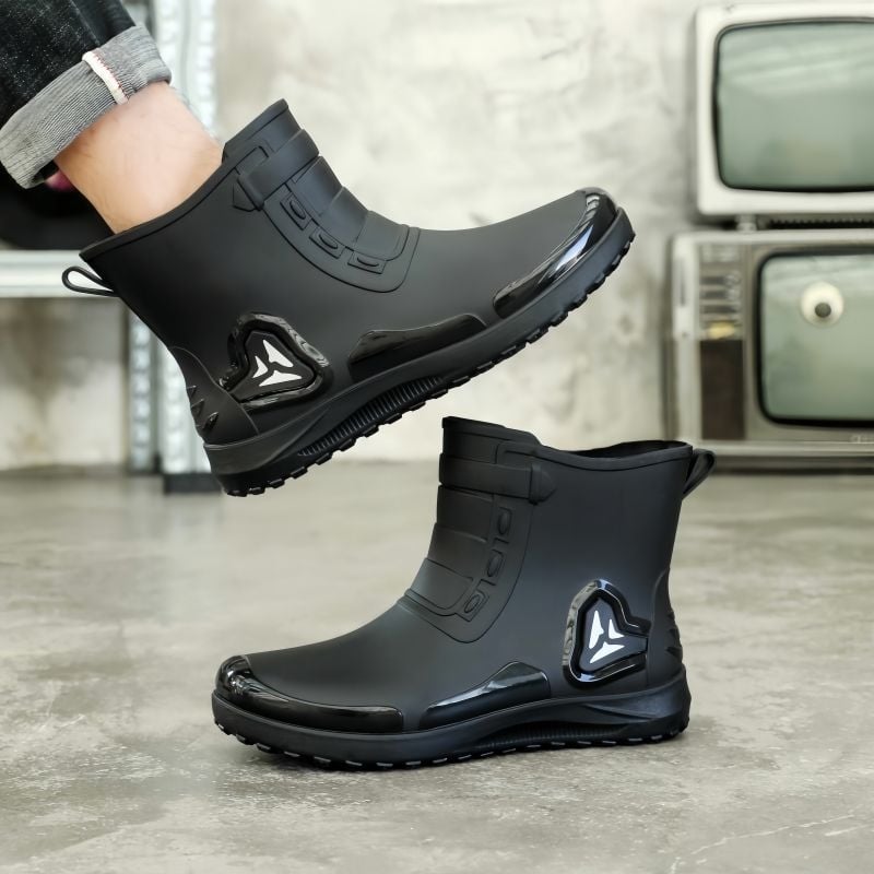 Muške kišne čizme s niskim gornjim dijelom, PVC gornji dio, gumeni đon, protuklizne, otporne na habanje