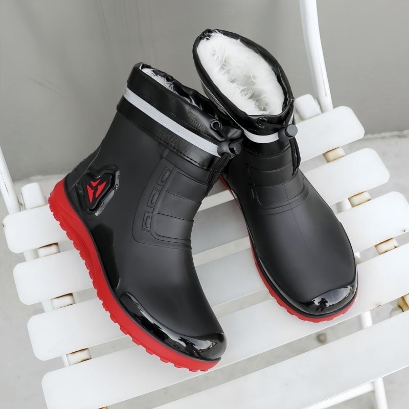 Muške kišne čizme s niskim gornjim dijelom, PVC gornji dio, gumeni đon, protuklizne, otporne na habanje