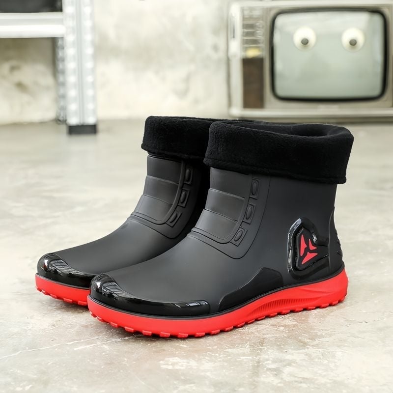 Muške kišne čizme s niskim gornjim dijelom, PVC gornji dio, gumeni đon, protuklizne, otporne na habanje