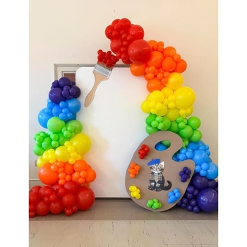 Ziemassvētku un Helovīna varavīksnes balonu arka komplekts — Materiāls TPU; Balona tips: grīdas balons; Forma: sirds; Preces numurs lz1731303088557166908