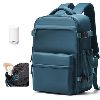 Вакуум раница за пътуване с PU материал и включена вакуум компресионна чанта, стил за зряла дама