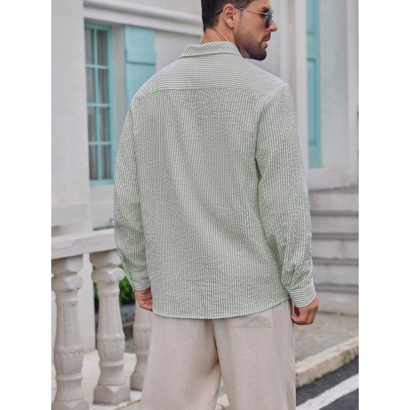 Marškiniai, siauras kirpimas, platus kampas apykaklė, 7/10 rankovė, lina su keturių krypčių elastumu