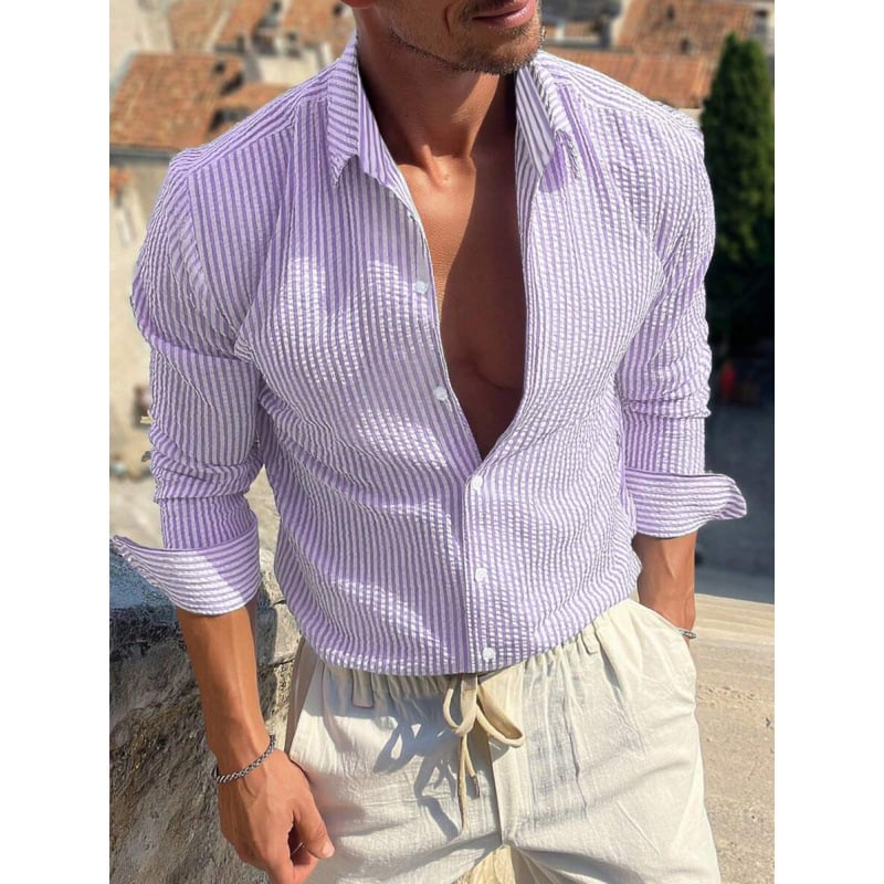 Marškiniai, siauras kirpimas, platus kampas apykaklė, 7/10 rankovė, lina su keturių krypčių elastumu