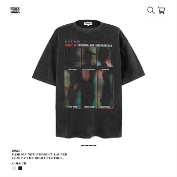 Vintage udobna muška majica, ulični stil, okrugli izrez, kratke rukave, mercerisirana pamuk 96%+