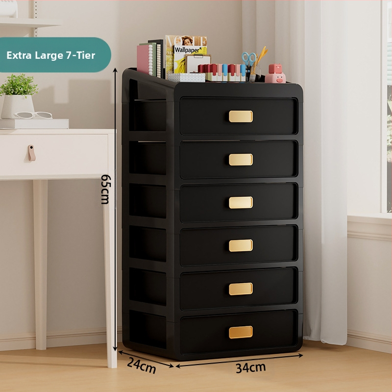 Plastična kutija za kozmetiku s ladicom ispod stola, japanskog stila organizator njege kože, velik kapacitet