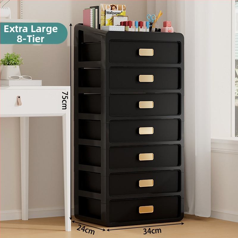 Plastična kutija za kozmetiku s ladicom ispod stola, japanskog stila organizator njege kože, velik kapacitet