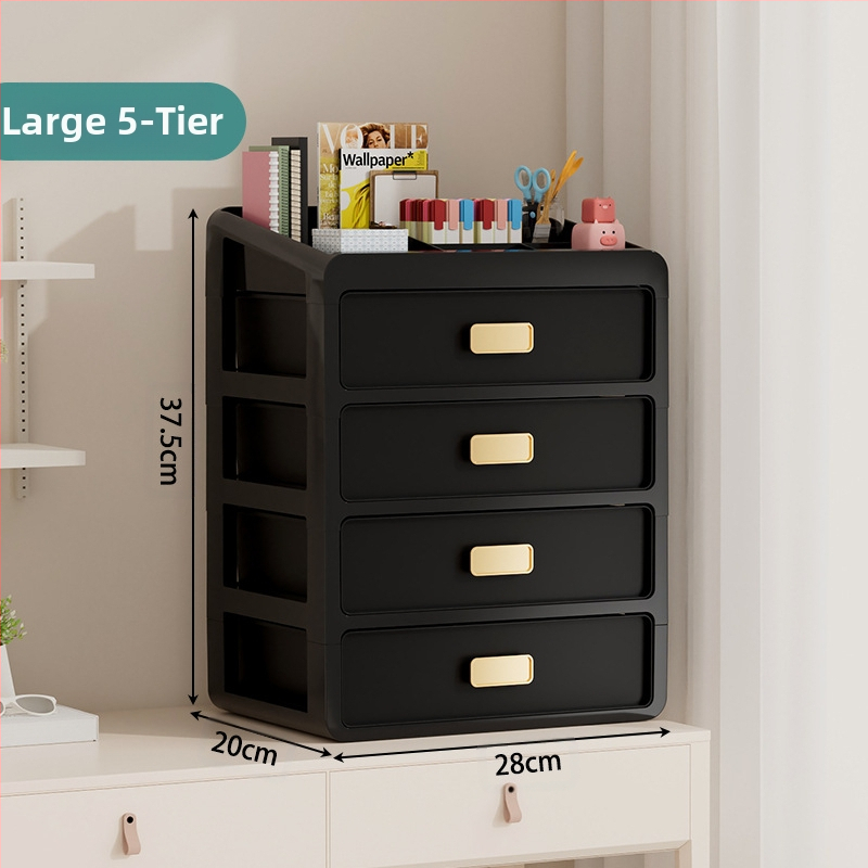 Plastična kutija za kozmetiku s ladicom ispod stola, japanskog stila organizator njege kože, velik kapacitet