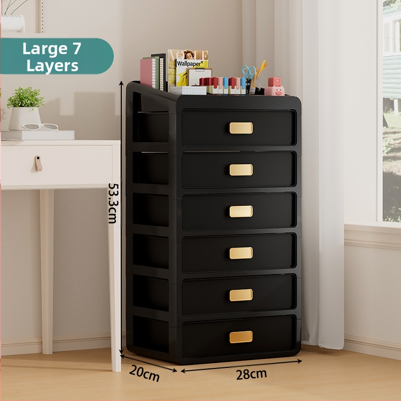 Plastična kutija za kozmetiku s ladicom ispod stola, japanskog stila organizator njege kože, velik kapacitet