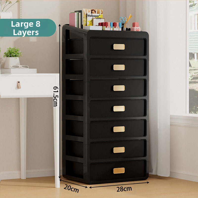 Plastična kutija za kozmetiku s ladicom ispod stola, japanskog stila organizator njege kože, velik kapacitet