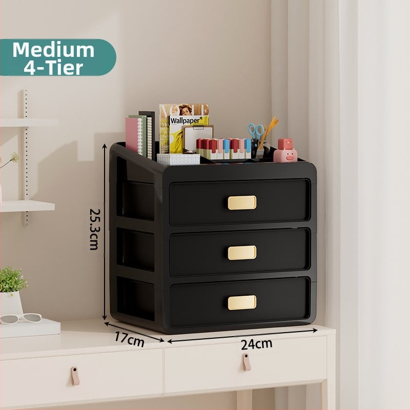 Plastična kutija za kozmetiku s ladicom ispod stola, japanskog stila organizator njege kože, velik kapacitet