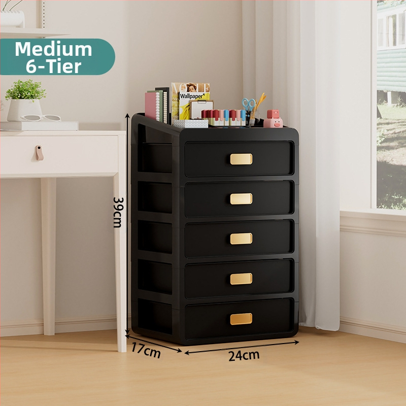 Plastična kutija za kozmetiku s ladicom ispod stola, japanskog stila organizator njege kože, velik kapacitet