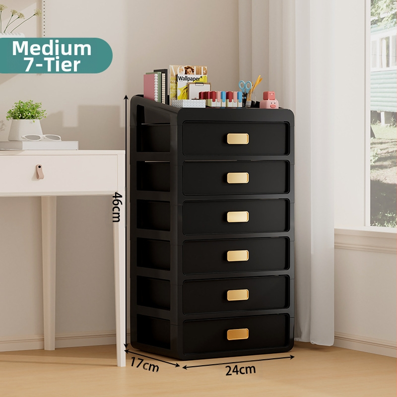 Plastična kutija za kozmetiku s ladicom ispod stola, japanskog stila organizator njege kože, velik kapacitet