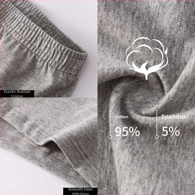 Мъжки памучни боксерки, свободен модел, средна талия, едноцветни – 95–100% памук, подплата чатала памук