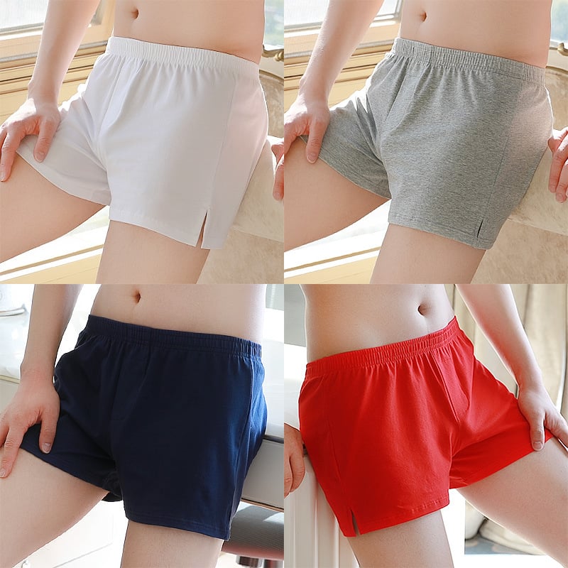 Мъжки памучни боксерки, свободен модел, средна талия, едноцветни – 95–100% памук, подплата чатала памук