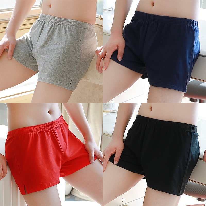 Мъжки памучни боксерки, свободен модел, средна талия, едноцветни – 95–100% памук, подплата чатала памук