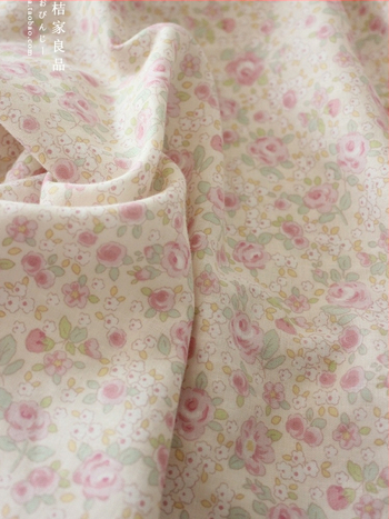 Памучна двуслойна марля за дрехи и спално бельо, корейски стил флорална шарка, майчино-бебешка класа, ръчно изработено