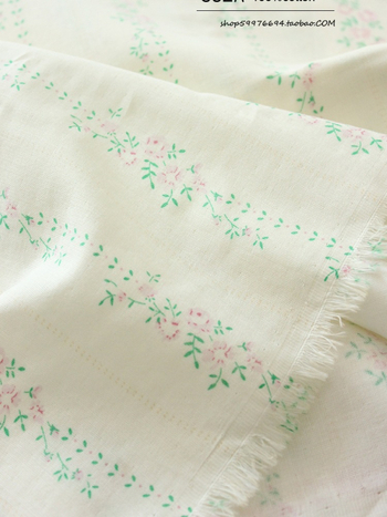 Памучна двуслойна марля за дрехи и спално бельо, корейски стил флорална шарка, майчино-бебешка класа, ръчно изработено