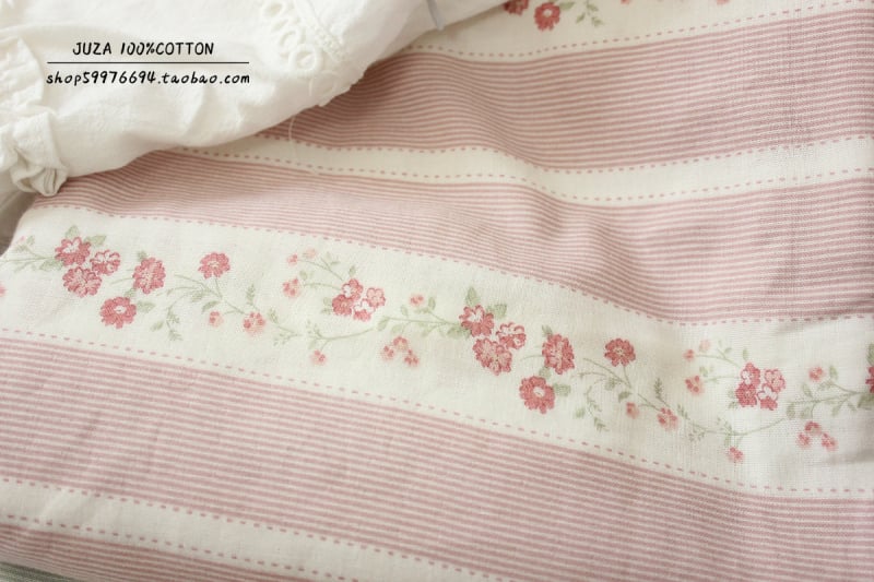 Памучна двуслойна марля за дрехи и спално бельо, корейски стил флорална шарка, майчино-бебешка класа, ръчно изработено