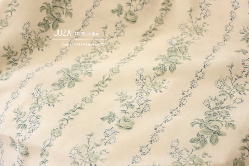 Памучна двуслойна марля за дрехи и спално бельо, корейски стил флорална шарка, майчино-бебешка класа, ръчно изработено