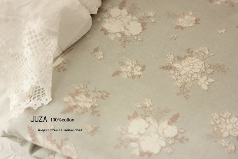 Памучна двуслойна марля за дрехи и спално бельо, корейски стил флорална шарка, майчино-бебешка класа, ръчно изработено